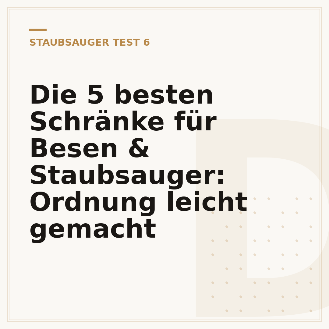 Die 5 besten Schränke für Besen & Staubsauger: Ordnung leicht gemacht