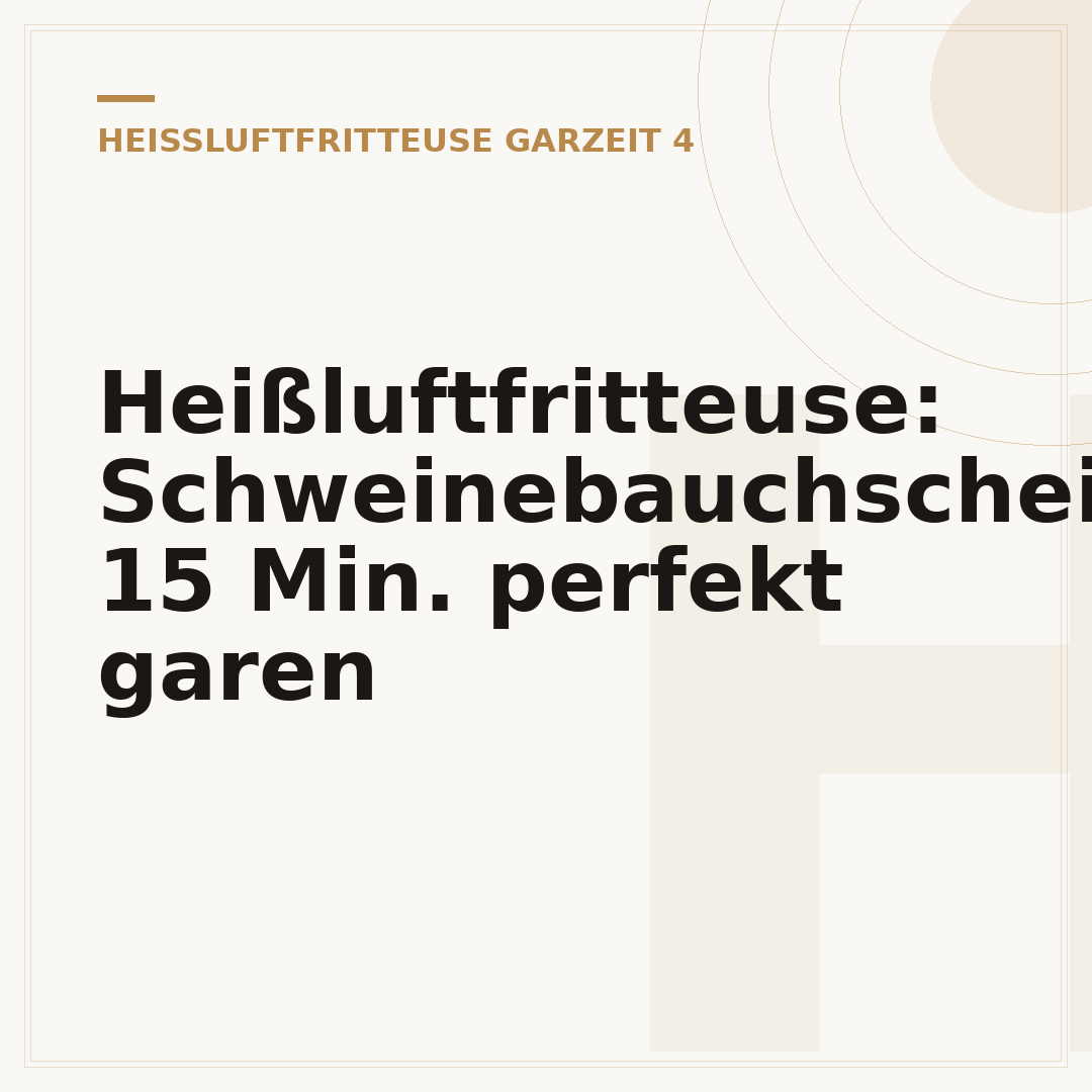 Heißluftfritteuse: Schweinebauchscheiben 15 Min. perfekt garen