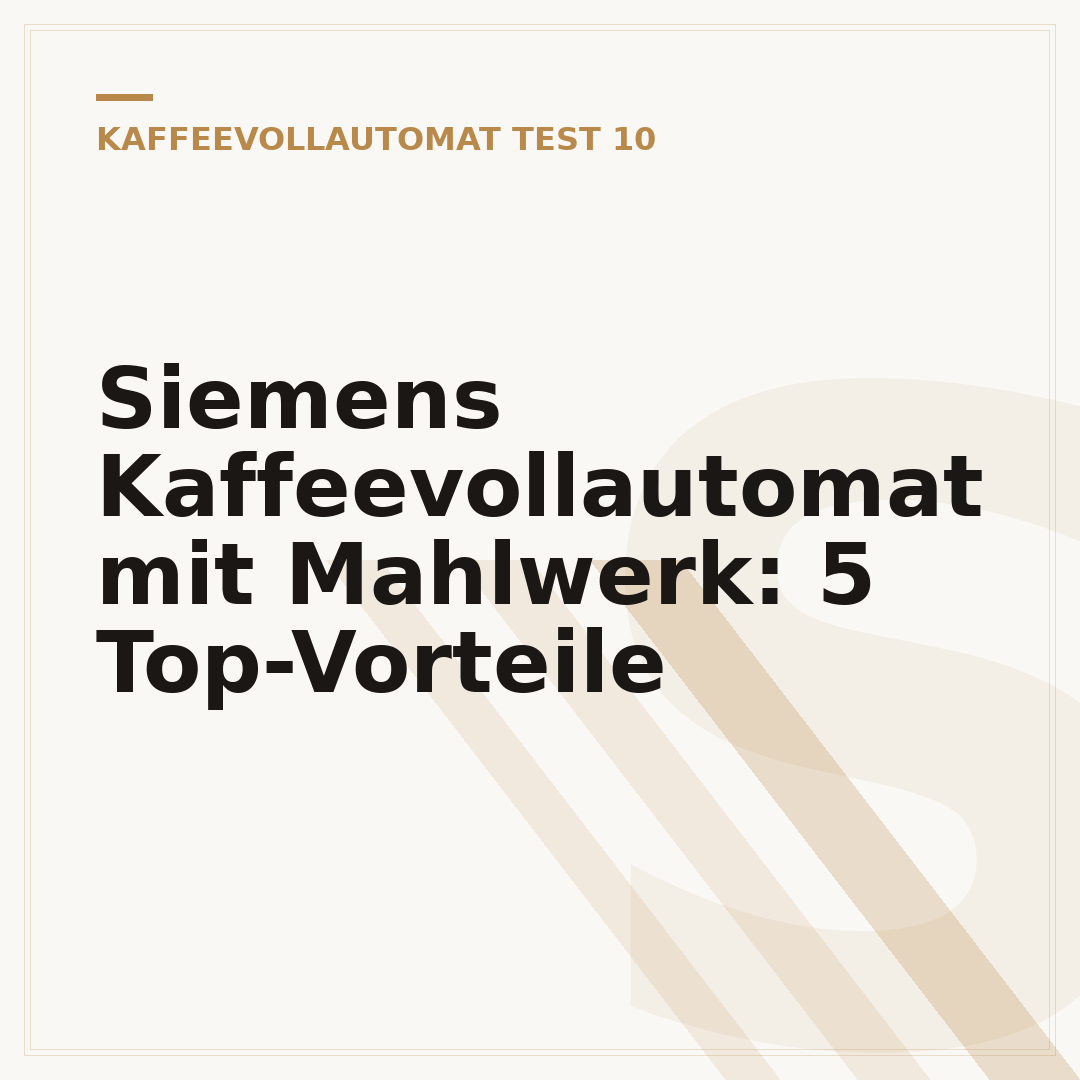 Siemens Kaffeevollautomat mit Mahlwerk: 5 Top-Vorteile