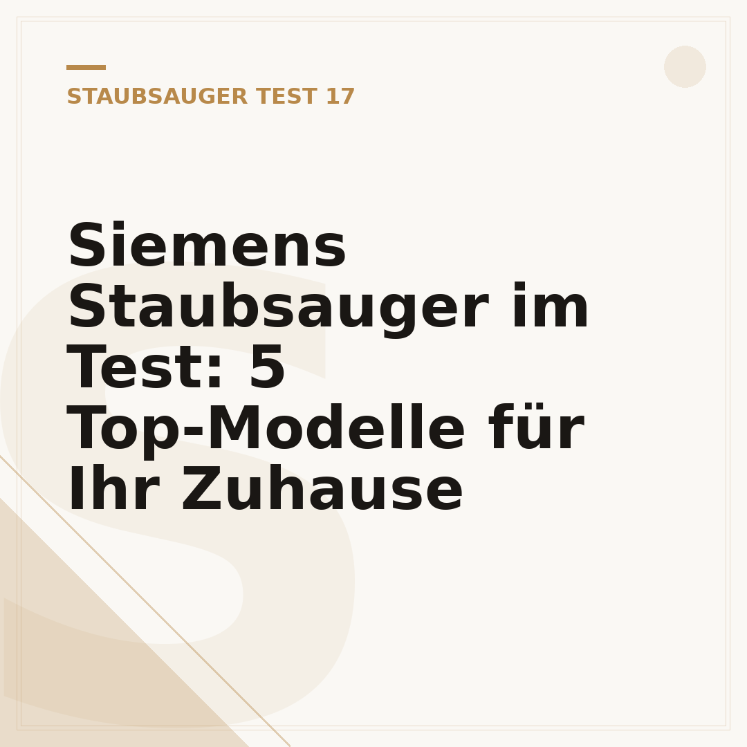 Siemens Staubsauger im Test: 5 Top-Modelle für Ihr Zuhause