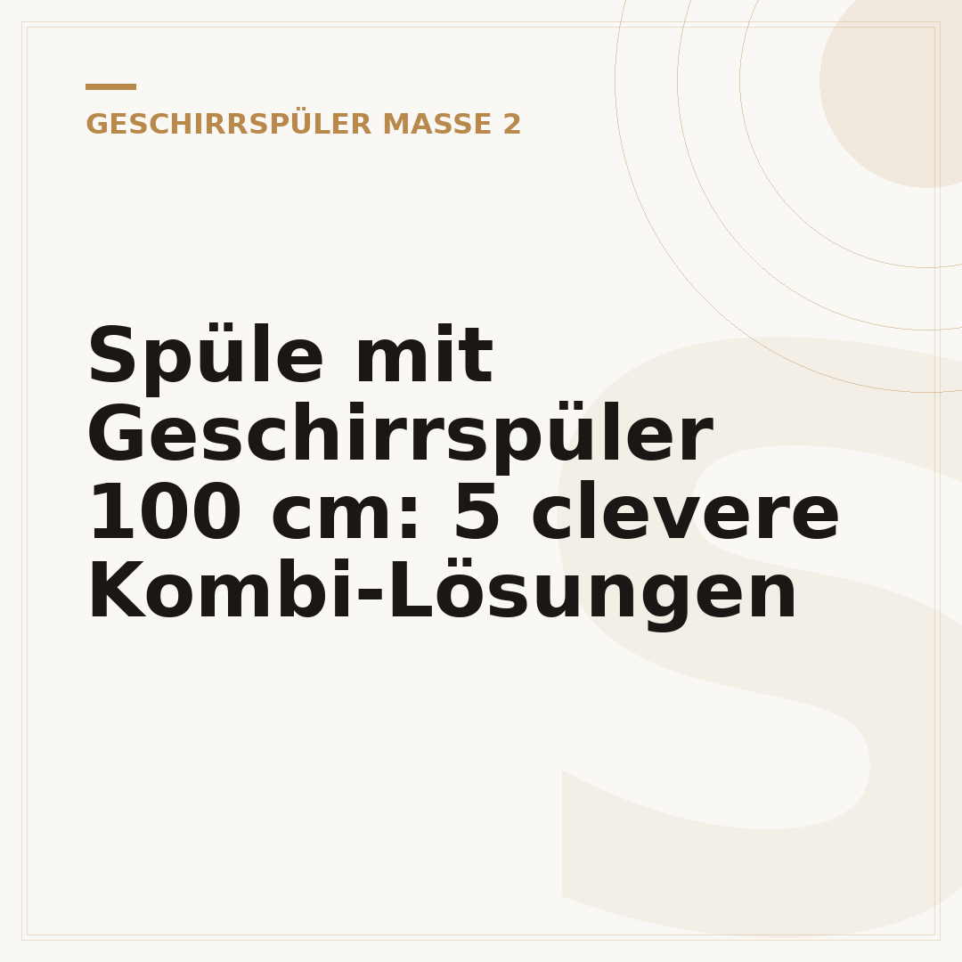 Spüle mit Geschirrspüler 100 cm: 5 clevere Kombi-Lösungen
