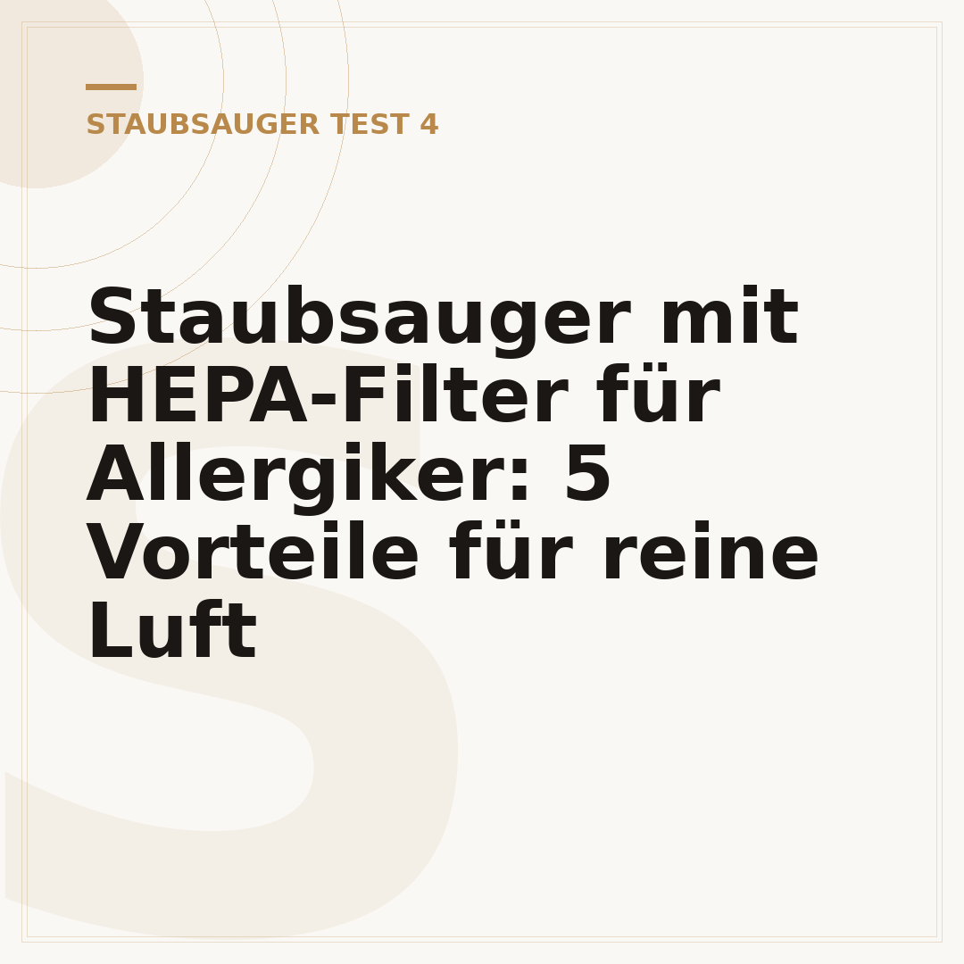 Staubsauger mit HEPA-Filter für Allergiker: 5 Vorteile für reine Luft
