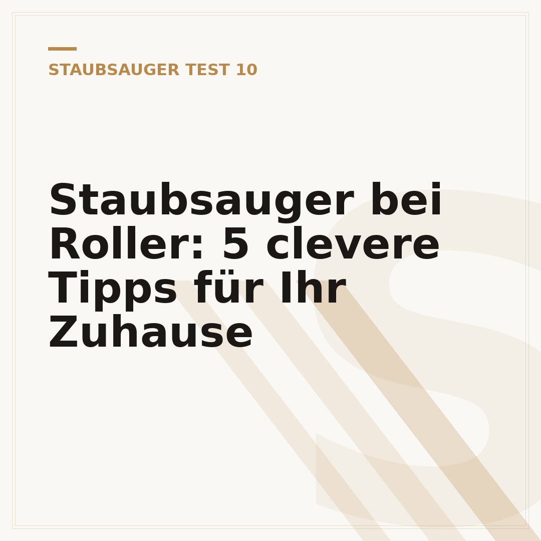 Staubsauger bei Roller: 5 clevere Tipps für Ihr Zuhause