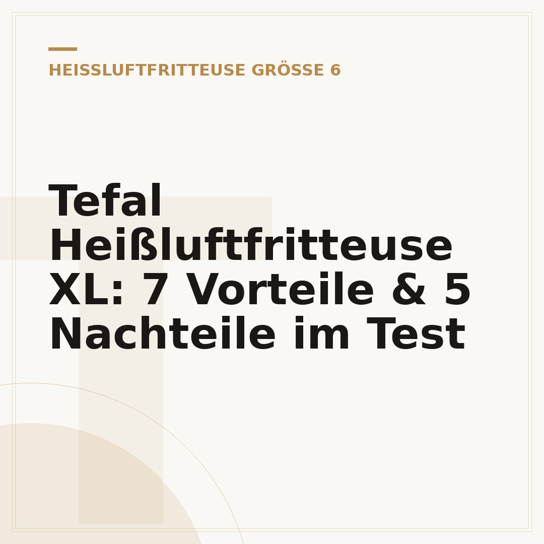 Tefal Heißluftfritteuse XL: 7 Vorteile & 5 Nachteile im Test