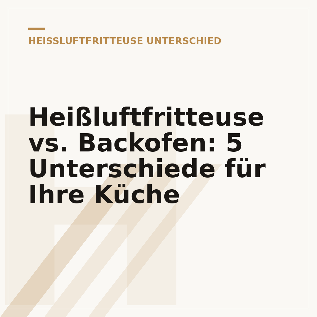 Heißluftfritteuse vs. Backofen: 5 Unterschiede für Ihre Küche