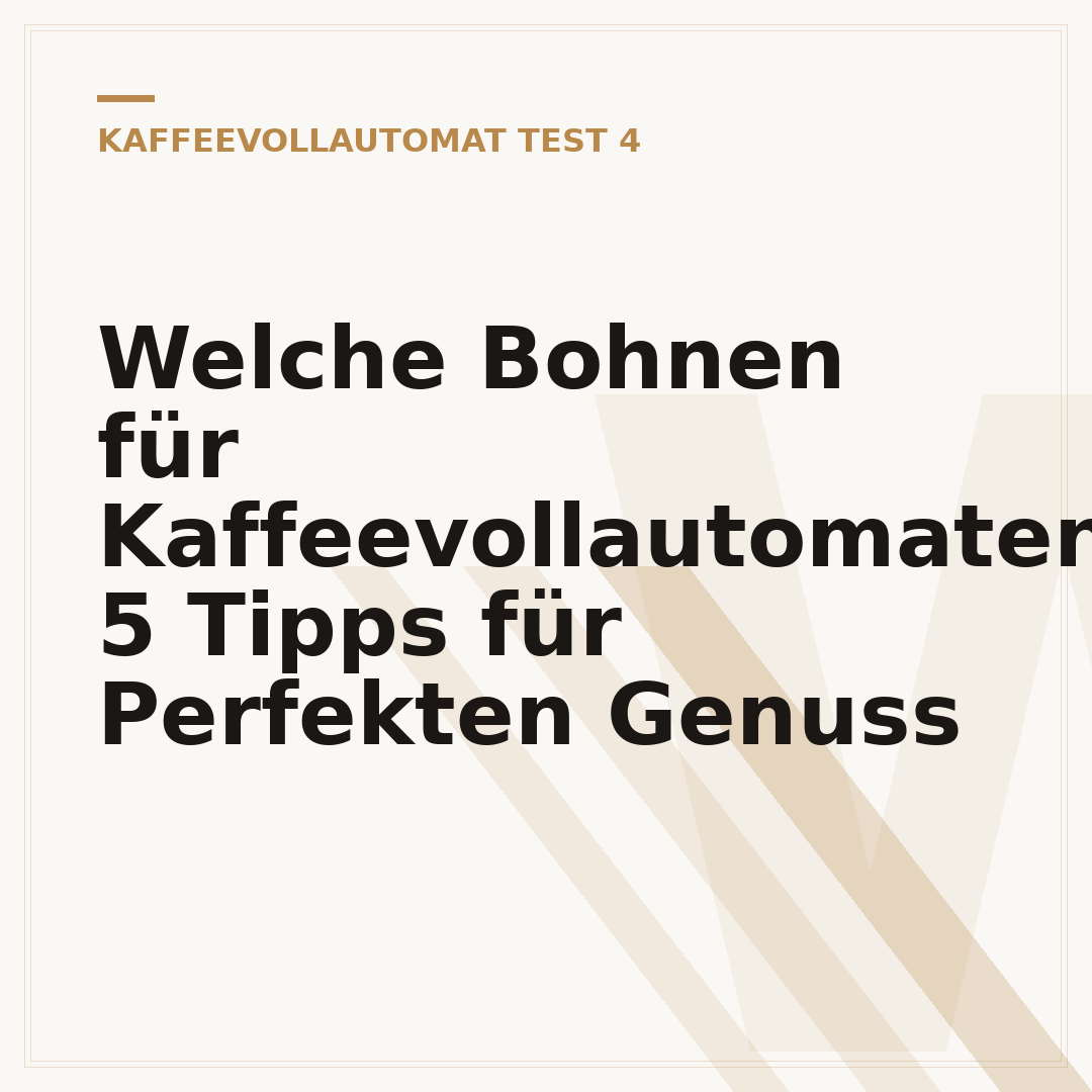 Welche Bohnen für Kaffeevollautomaten? 5 Tipps für Perfekten Genuss