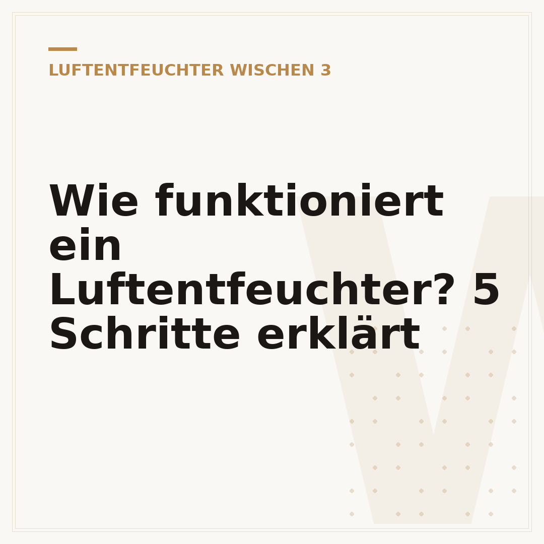 Wie funktioniert ein Luftentfeuchter? 5 Schritte erklärt